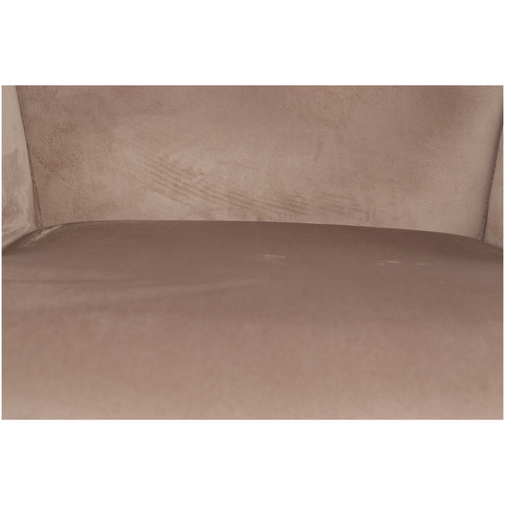 Πολυθρόνα Κουνιστή DARIA Ανοιχτό Καφέ Βελούδο/Μέταλλο/Ξύλο 85x69x90cm