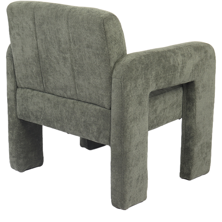 Πολυθρόνα VELORA Πράσινο Ύφασμα/Ξύλο 75x68x69cm