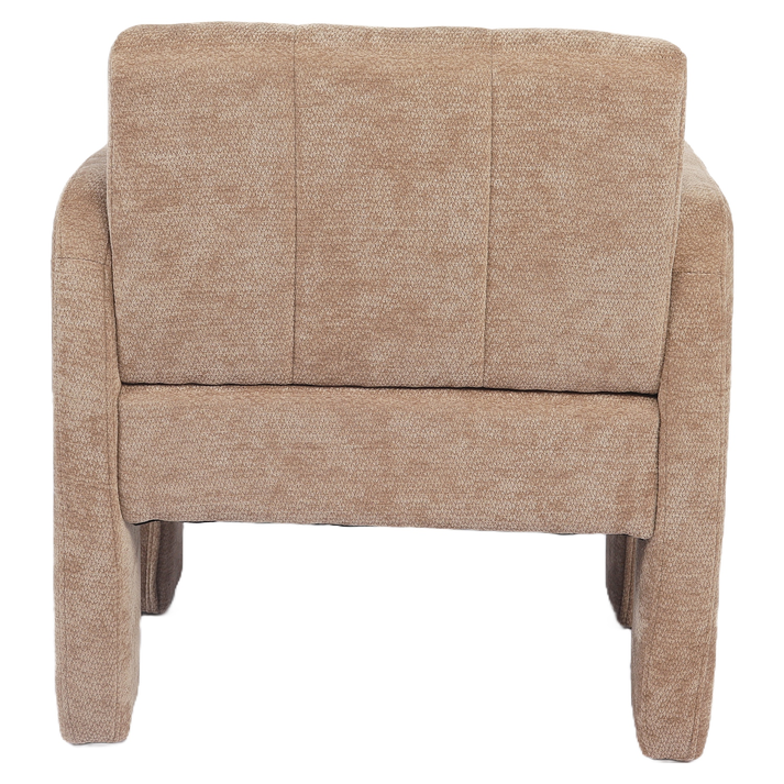 Πολυθρόνα VELORA Μπεζ Ύφασμα/Ξύλο 75x68x69cm