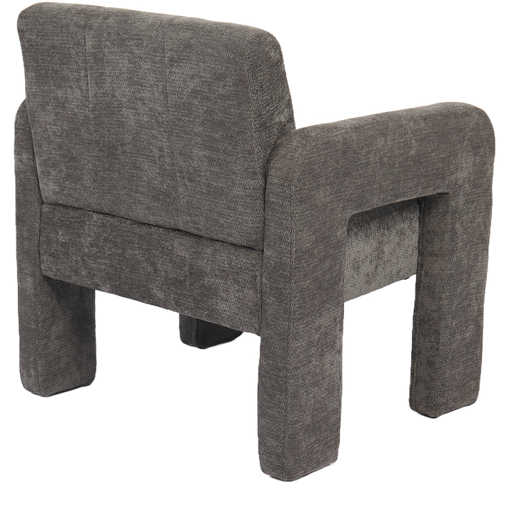 Πολυθρόνα VELORA Γκρι Ανοιχτό Ύφασμα/Ξύλο 75x68x69cm