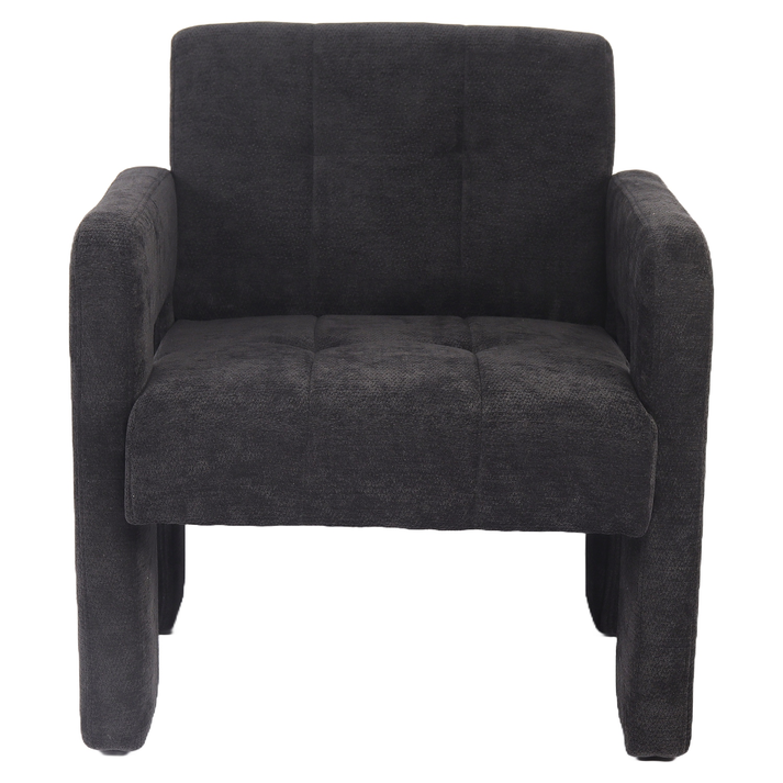 Πολυθρόνα VELORA Γκρι Σκούρο Ύφασμα/Ξύλο 75x68x69cm