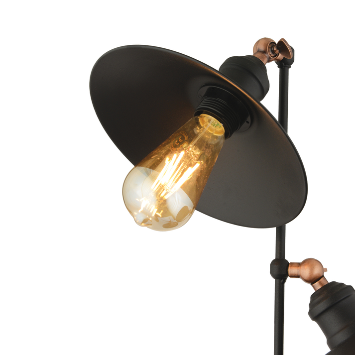 Φωτιστικό Δαπέδου VILE Μαύρο Μέταλλο 52x172cm