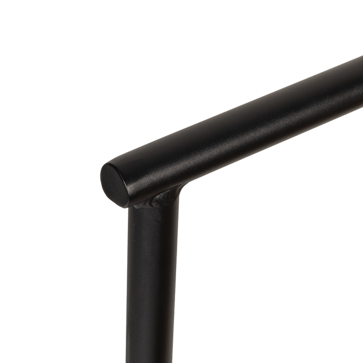 Πολυθρόνα Κήπου INGA Μαύρο/Φυσικό Αλουμίνιο/Rattan 55.5x50x77.5cm