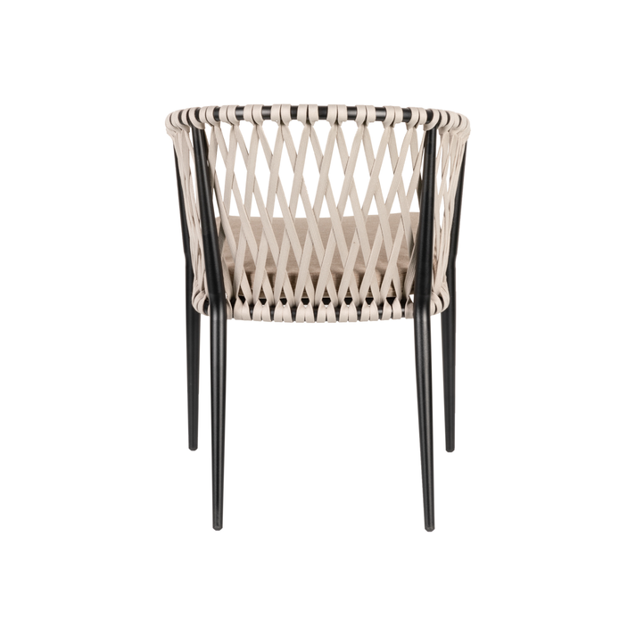 Πολυθρόνα Κήπου HOWICK Γκρι/Μαύρο Αλουμίνιο/Ύφασμα 56x61x78cm