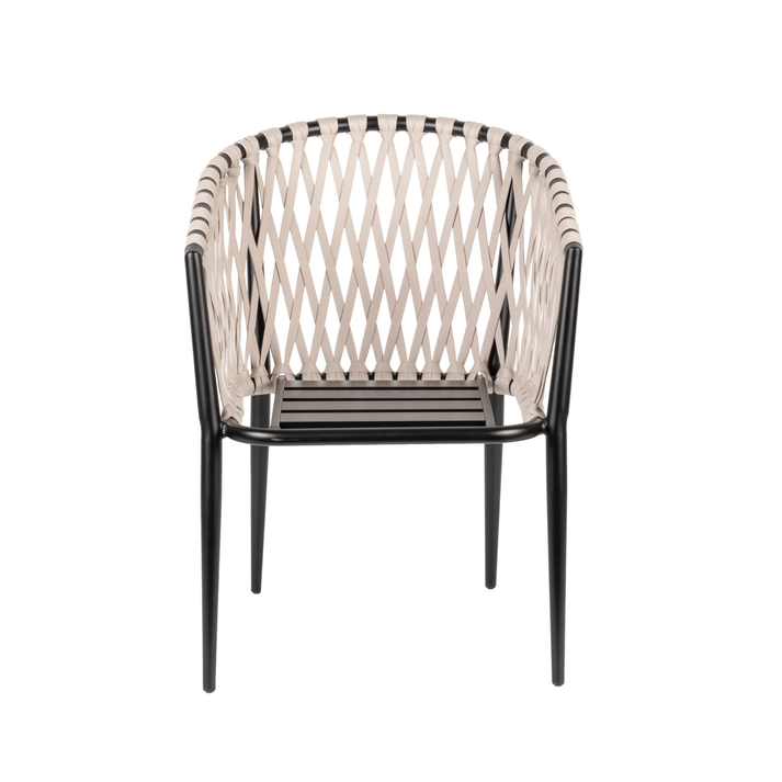 Πολυθρόνα Κήπου HOWICK Γκρι/Μαύρο Αλουμίνιο/Ύφασμα 56x61x78cm