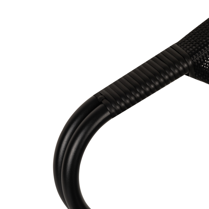 Πολυθρόνα Κήπου DALILA Μαύρο Αλουμίνιο/Ύφασμα 57x57x82cm