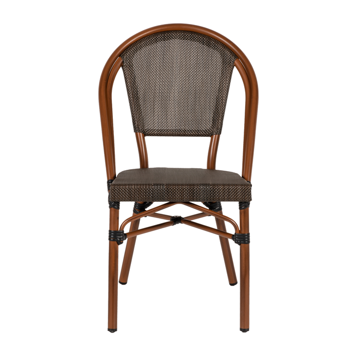 Καρέκλα Κήπου DALILA Καφέ/Μπαμπού Αλουμίνιο/Ύφασμα 50x56x86cm