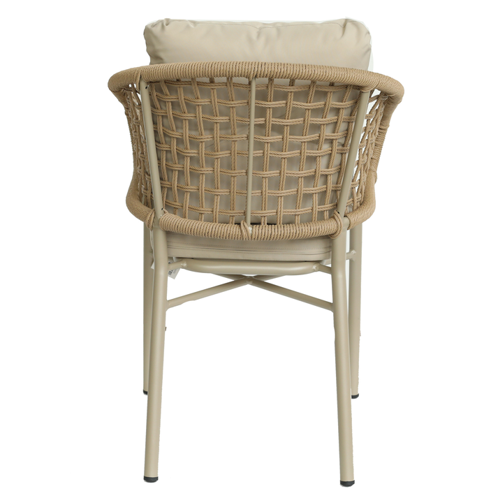 Πολυθρόνα Κήπου ANHUR Με Μαξιλάρια Μπεζ/Καφέ Αλουμίνιο/Rattan 60x58x84cm