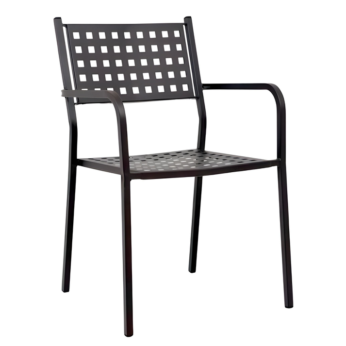 Πολυθρόνα Κήπου MONTU Μαύρο Μέταλλο 54x51x84cm