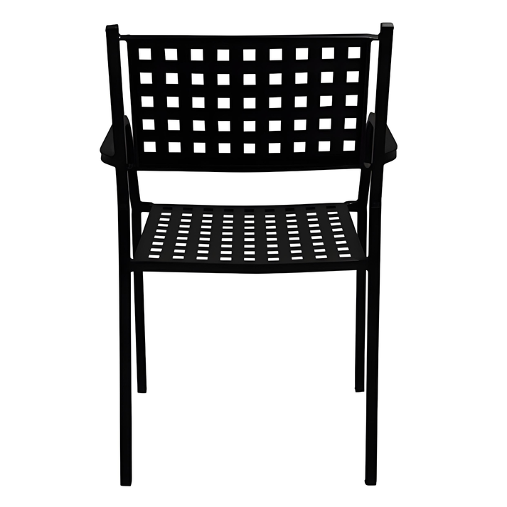 Πολυθρόνα Κήπου MONTU Μαύρο Μέταλλο 54x51x84cm