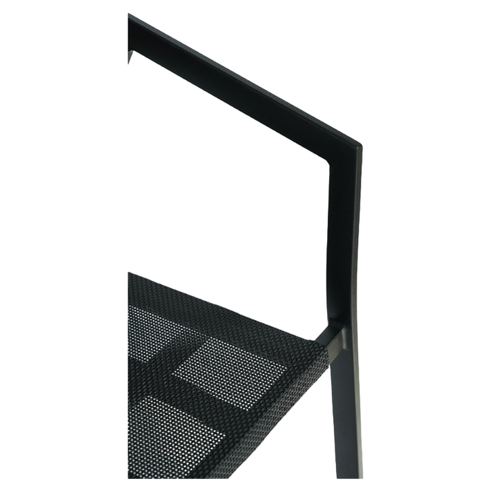 Πολυθρόνα Κήπου FIJI Μαύρο/Φυσικό Αλουμίνιο/Rattan 56x60x78cm