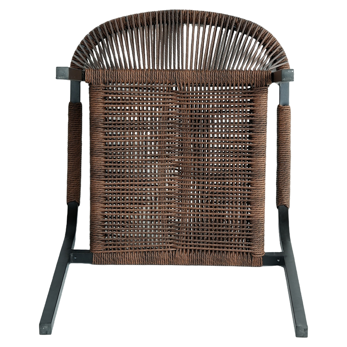 Πολυθρόνα Κήπου CURACAO Μαύρο/Φυσικό Αλουμίνιο/Rattan 57x60x84cm