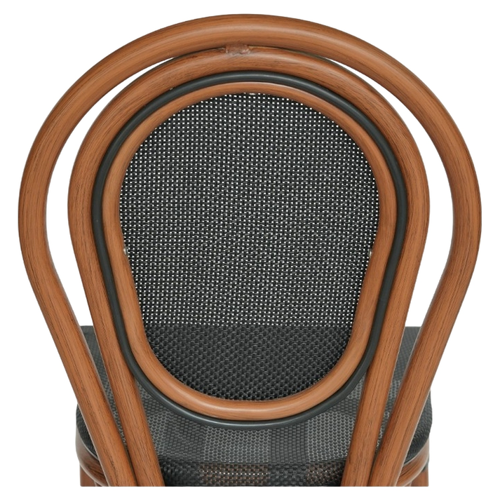 Καρέκλα Κήπου TULUM Καφέ/Ανθρακί Αλουμίνιο/Rattan 44x56x90cm
