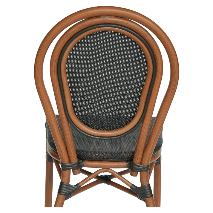Καρέκλα Κήπου TULUM Καφέ/Ανθρακί Αλουμίνιο/Rattan 44x56x90cm
