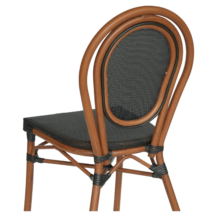 Καρέκλα Κήπου TULUM Καφέ/Ανθρακί Αλουμίνιο/Rattan 44x56x90cm
