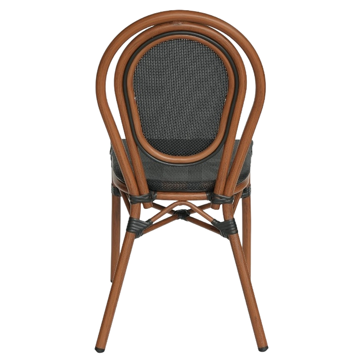 Καρέκλα Κήπου TULUM Καφέ/Ανθρακί Αλουμίνιο/Rattan 44x56x90cm
