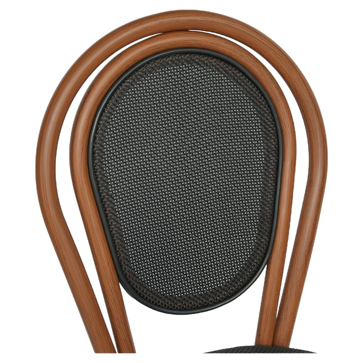 Καρέκλα Κήπου TULUM Καφέ/Ανθρακί Αλουμίνιο/Rattan 44x56x90cm