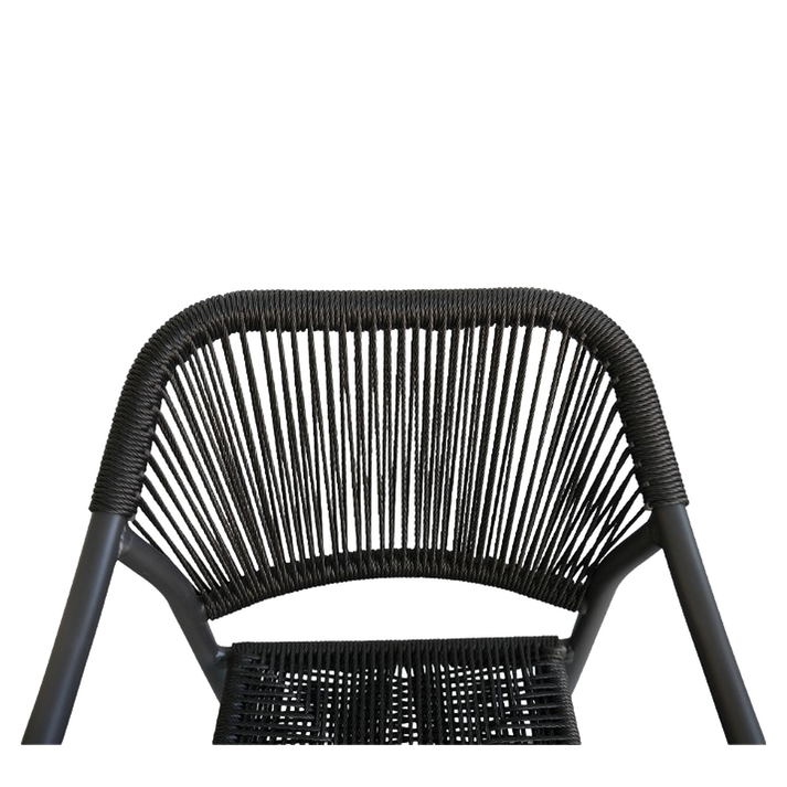Πολυθρόνα Κήπου MOOREA Ανθρακί Αλουμίνιο/Rattan 58x56x79cm