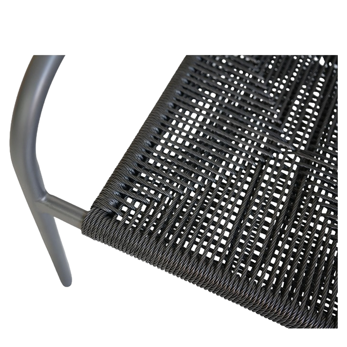 Πολυθρόνα Κήπου MOOREA Ανθρακί Αλουμίνιο/Rattan 58x56x79cm