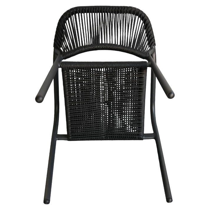 Πολυθρόνα Κήπου MOOREA Ανθρακί Αλουμίνιο/Rattan 58x56x79cm