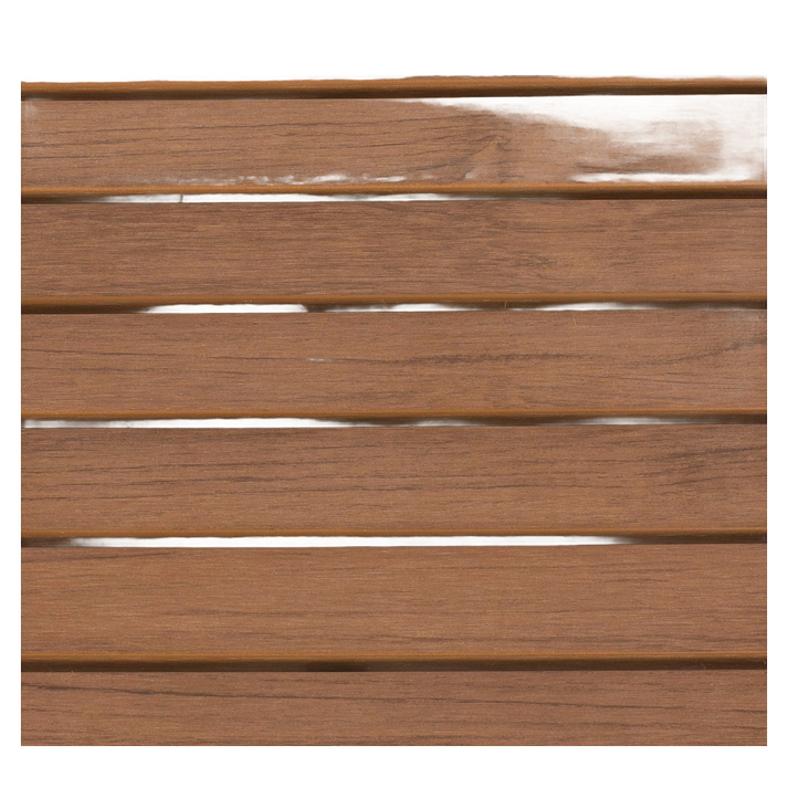 Τραπέζι Κήπου LOMBOK Λευκό/Καρυδί Αλουμίνιο/Polywood 45x45x45.5cm
