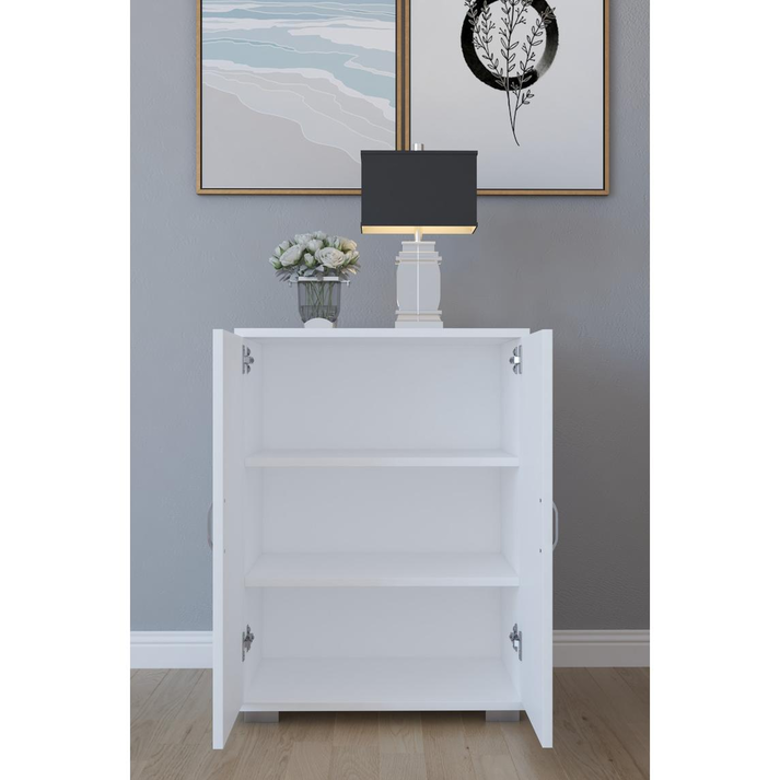 Παπουτσοθήκη MASEGO Λευκό Μοριοσανίδα 35x72x80cm