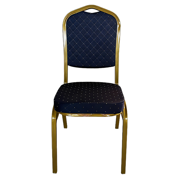 Καρέκλα Catering AUREVIA Μπλε/Χρυσό Ύφασμα/Μέταλλο 57x40x93cm