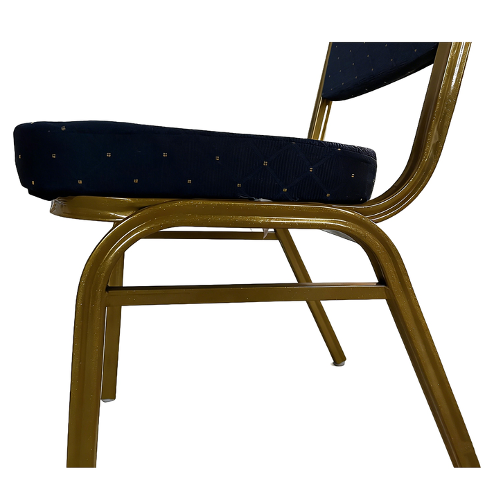 Καρέκλα Catering AUREVIA Μπλε/Χρυσό Ύφασμα/Μέταλλο 57x40x93cm