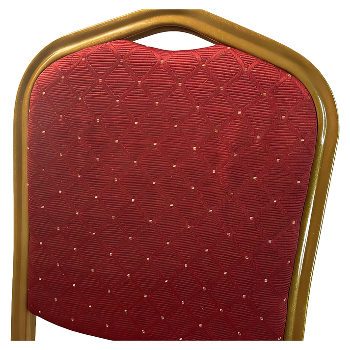 Καρέκλα Catering AUREVIA Κόκκινο/Χρυσό Ύφασμα/Μέταλλο 57x40x93cm