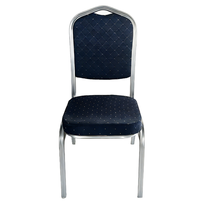 Καρέκλα Catering AUREVIA Μπλε/Ασημί Ύφασμα/Μέταλλο 57x40x93cm