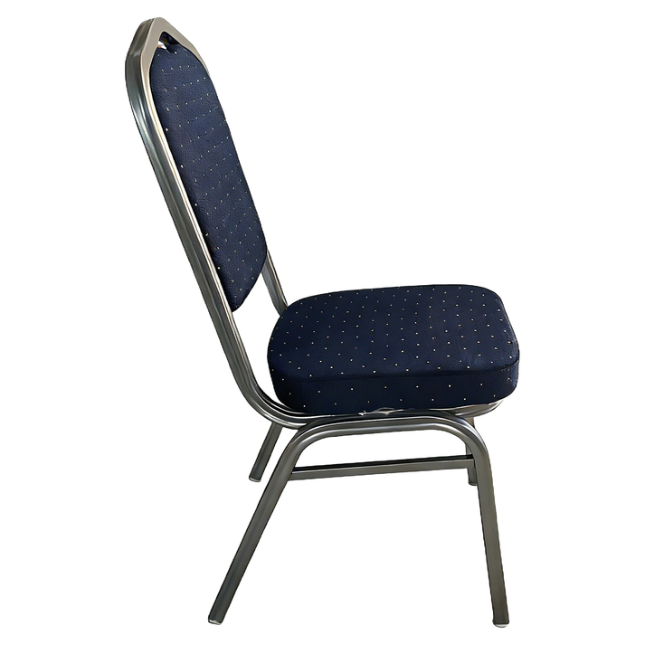 Καρέκλα Catering AUREVIA Μπλε/Ασημί Ύφασμα/Μέταλλο 57x40x93cm