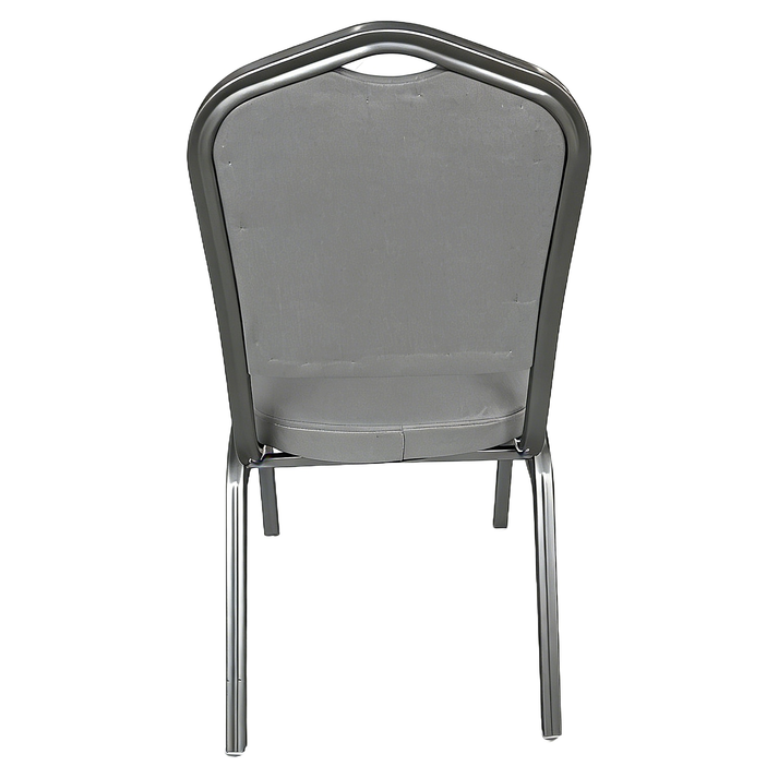 Καρέκλα Catering AUREVIA Γκρι/Ασημί Ύφασμα/Μέταλλο 57x40x93cm