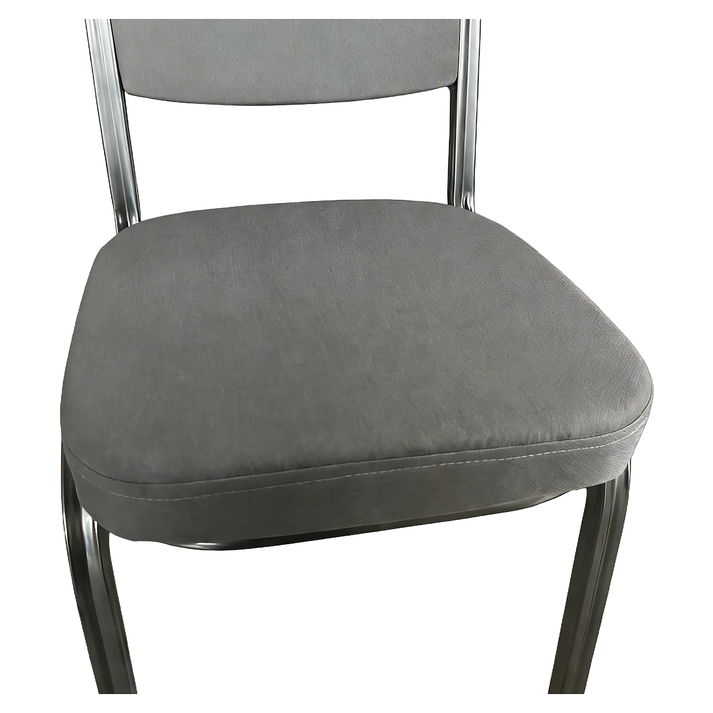 Καρέκλα Catering AUREVIA Γκρι/Ασημί Ύφασμα/Μέταλλο 57x40x93cm