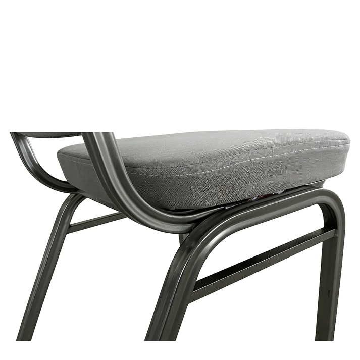 Καρέκλα Catering AUREVIA Γκρι/Ασημί Ύφασμα/Μέταλλο 57x40x93cm