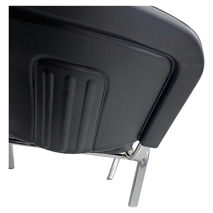 Καρέκλα Επισκέπτη STEELIX Μαύρο/Ασημί PVC/Μέταλλο 58x54x77cm