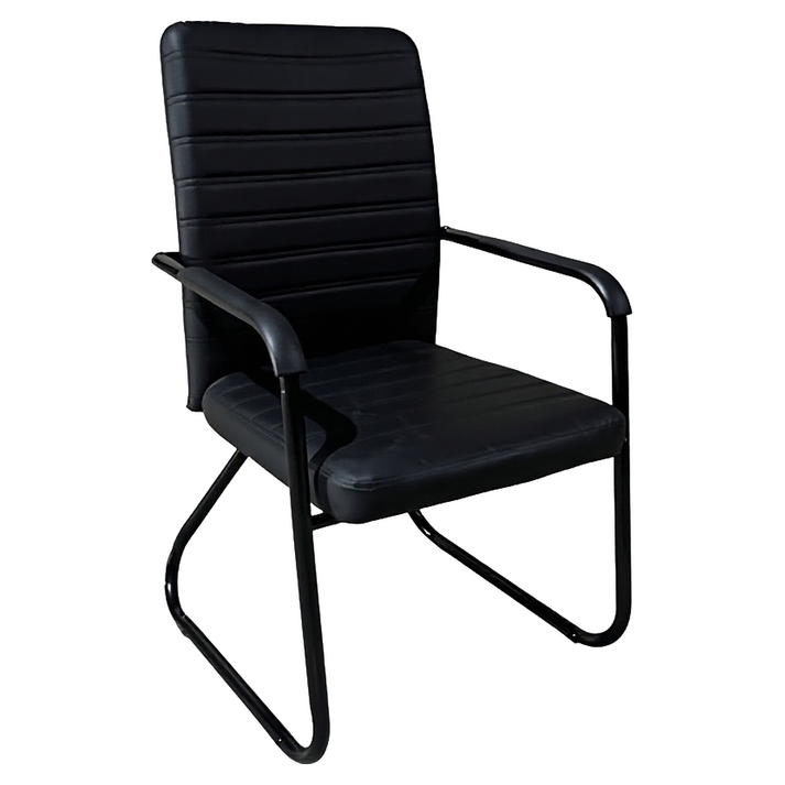 Καρέκλα Επισκέπτη AERIX Μαύρο PU/Μέταλλο 54x60x96cm