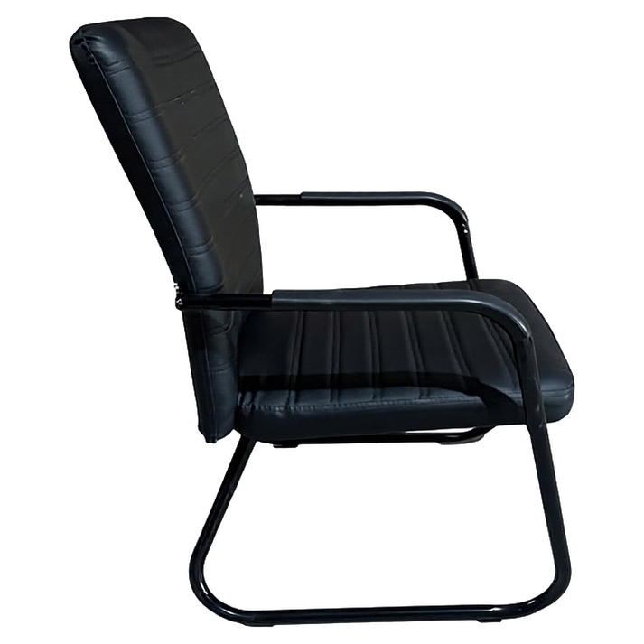 Καρέκλα Επισκέπτη AERIX Μαύρο PU/Μέταλλο 54x60x96cm