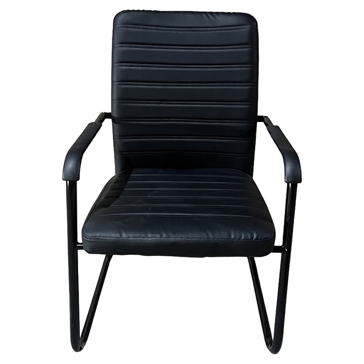 Καρέκλα Επισκέπτη AERIX Μαύρο PU/Μέταλλο 54x60x96cm