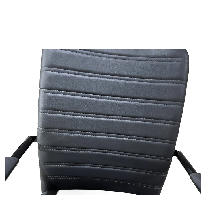 Καρέκλα Επισκέπτη AERIX Μαύρο PU/Μέταλλο 54x60x96cm