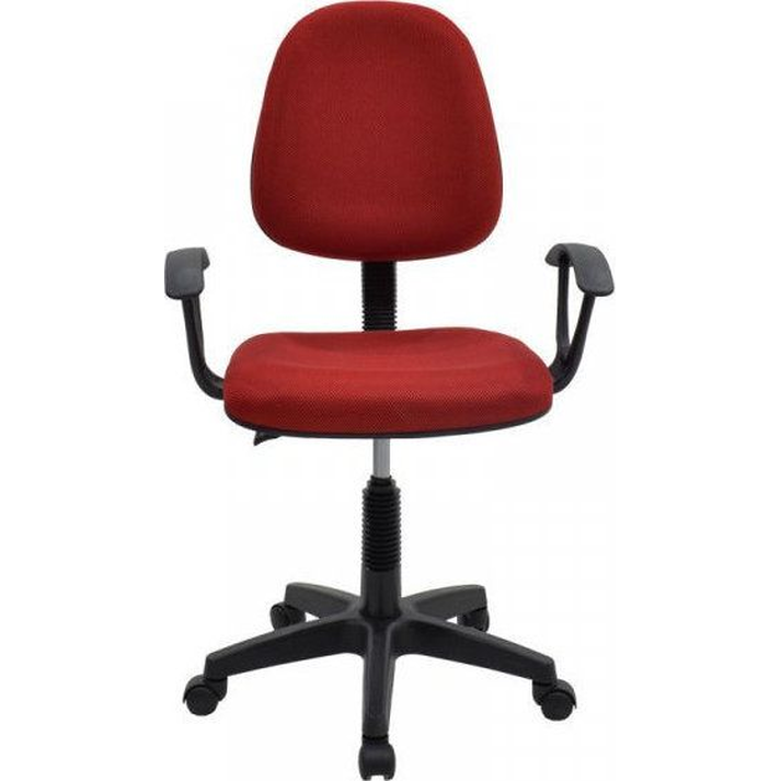 Καρέκλα Γραφείου BASIC Κόκκινο Ύφασμα 55x48x82-94cm