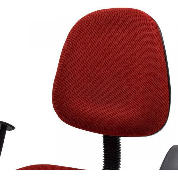 Καρέκλα Γραφείου BASIC Κόκκινο Ύφασμα 55x48x82-94cm