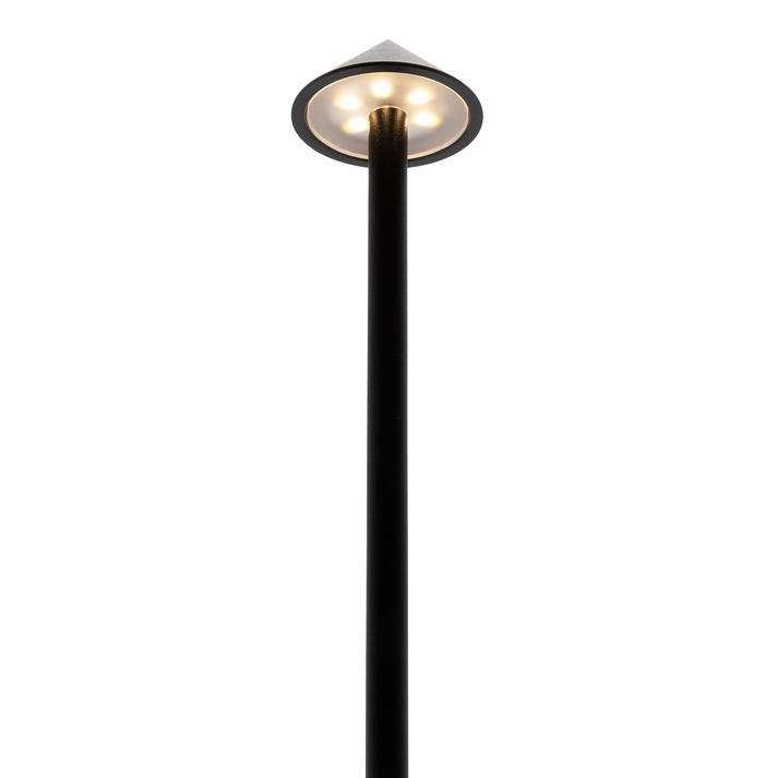 Επιτραπέζιο Φωτιστικό LED Φορητό ANGELINA Μαύρο Αλουμίνιο/Μέταλλο 10.5x10.5x30cm