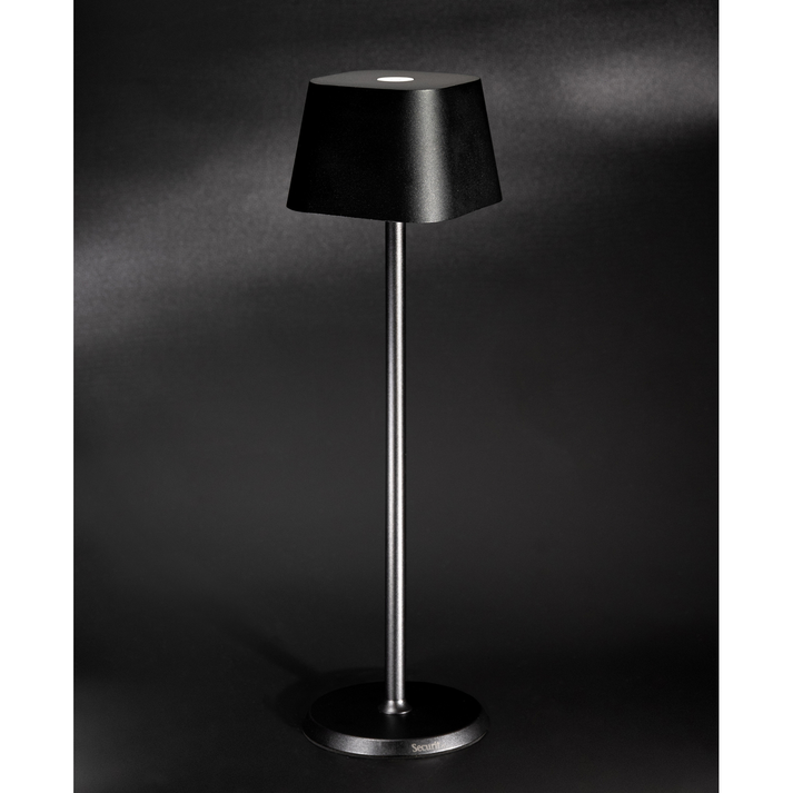 Επιτραπέζιο Φωτιστικό LED Φορητό GEORGINA Μαύρο Αλουμίνιο 11x11x37.7cm