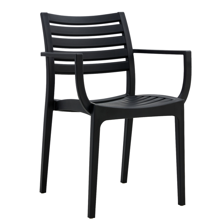 Πολυθρόνα Κήπου BORA-BORA Μαύρο PP 57x57x83cm