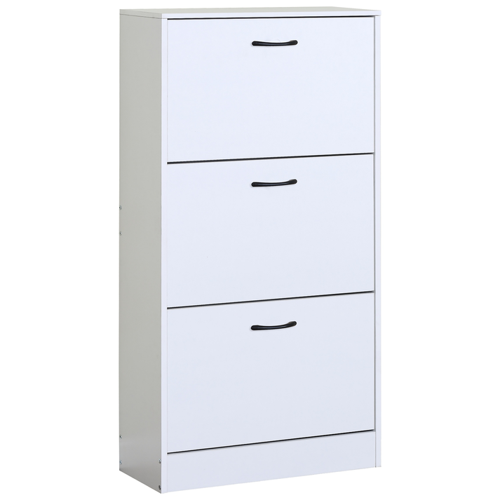 Παπουτσοθήκη BRANTLEY Λευκό Μοριοσανίδα 60x24x116cm