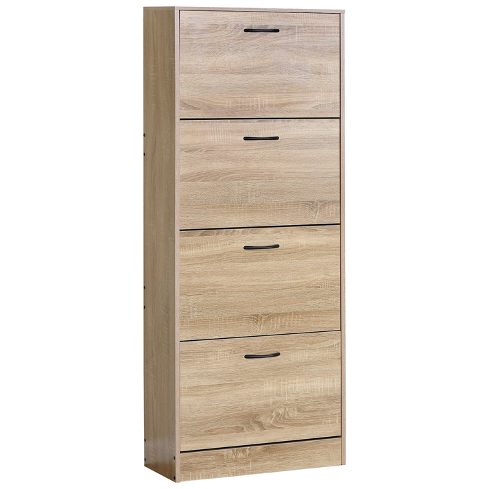 Παπουτσοθήκη BRANTLEY Δρυς Μοριοσανίδα 60x24x150cm