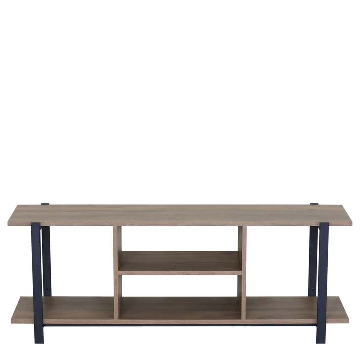 Έπιπλο Τηλεόρασης PENWYN Καφέ/Μαύρο Μοριοσανίδα/Μέταλλο 120x35x46cm