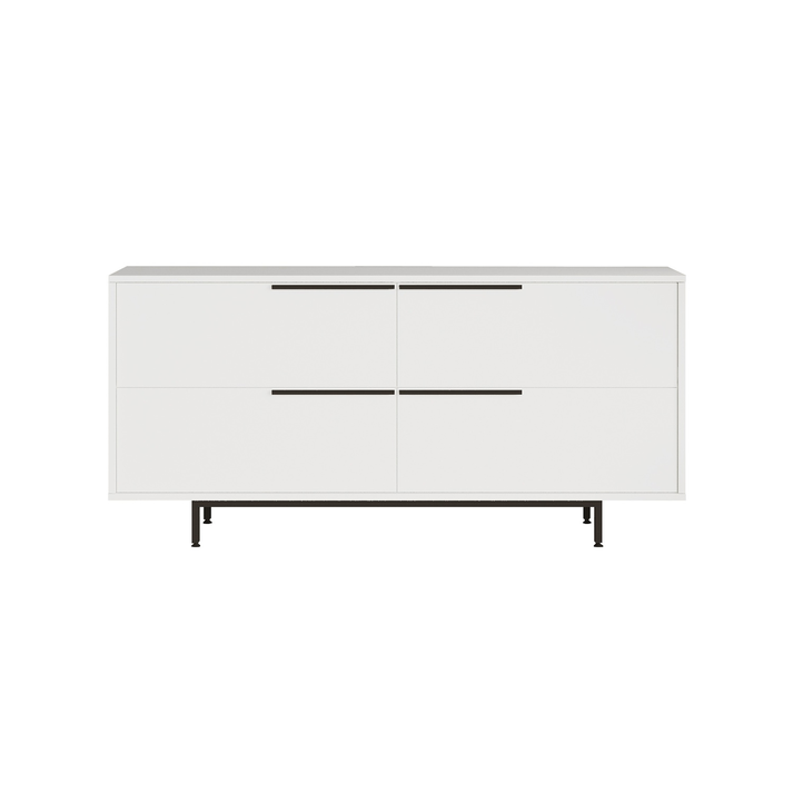 Κονσόλα CARTMEL Λευκό Μοριοσανίδα/Μέταλλο 44.5x160x74.3cm