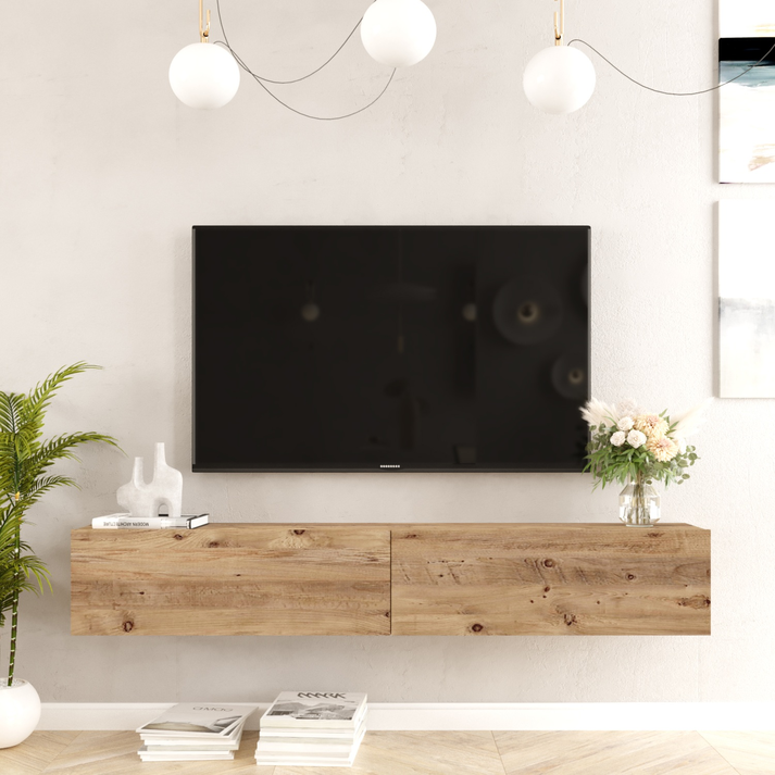 Έπιπλο Τηλεόρασης KENT Πεύκο Μοριοσανίδα 180x31.6x29.6cm