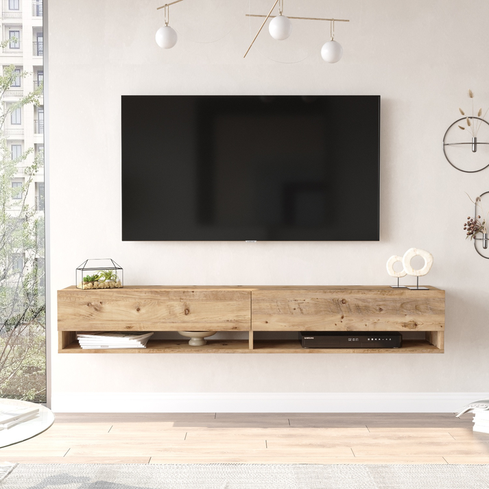Έπιπλο Τηλεόρασης SONNING Πεύκο Μοριοσανίδα 180x31.6x29.6cm